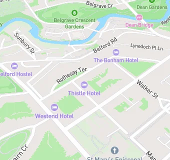 map for Edinburgh Thistle Hotel