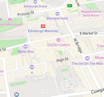 map for Edinburgh Press Club