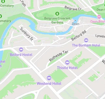 map for B & B Edinburgh