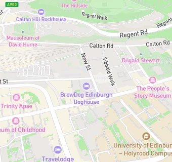 map for BrewDog Edinburgh Doghouse