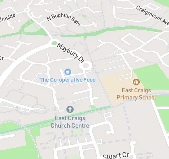 map for Barclay Medical Practice (East Craigs)