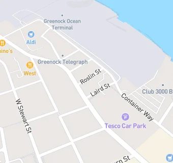 map for Tesco Pharmacy (Greenock)