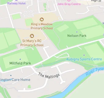 map for Haddington Rugby Club