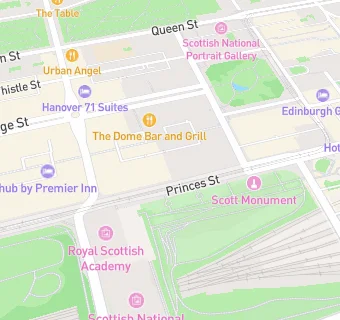 map for Mercure Edinburgh Mount Royal Hotel