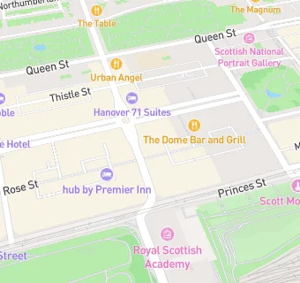 map for Milne's Bar