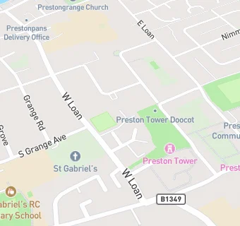 map for Castlepark Bowling Club