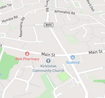 map for Kirkliston Dental Surgery