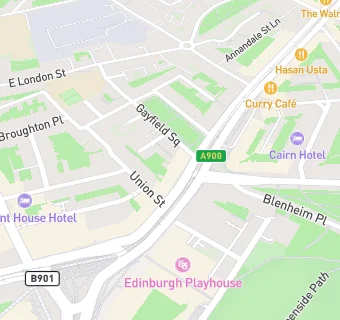 map for Laila Edinburgh