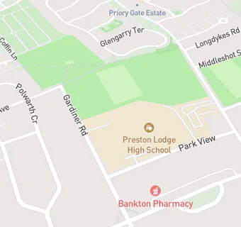 map for Preston Lodge High School