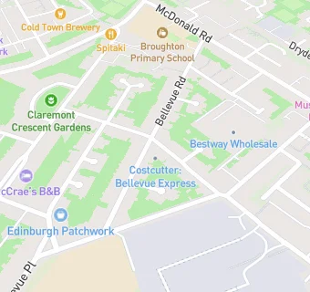 map for Bellevue Express