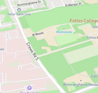 map for Fettes College