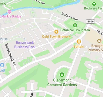 map for Edinburgh Nursery