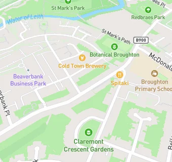map for The Edinburgh Nursery