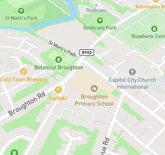 map for Broughton Primary School