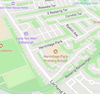 map for Hermitage Park Primary School