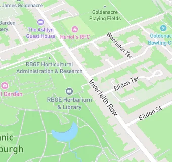 map for RBGE East Gate Lodge