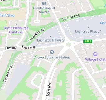 map for CREWE TOLL FIRE STATION