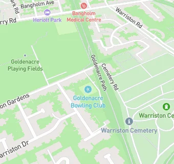 map for Goldenacre Bowling Club