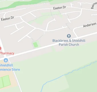 map for Blackbraes & Shieldhill Church