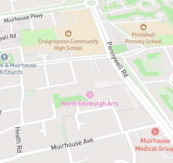 map for North Edinburgh Arts Centre & Cafe