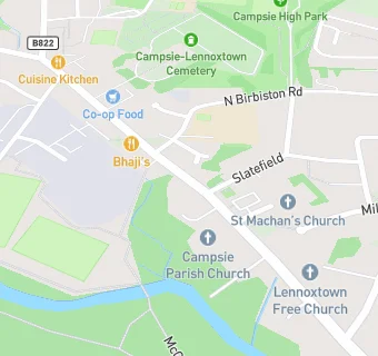 map for Campsie Parish Church