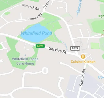 map for Whitefield Lodge Nursing Home