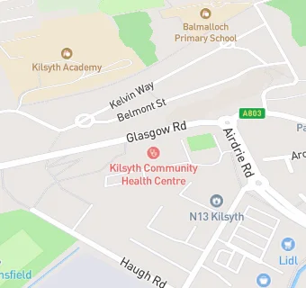 map for Kilsyth Medical Partnership