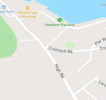 map for Sandbank Village Hall