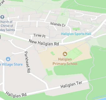 map for Hallglen Primary School