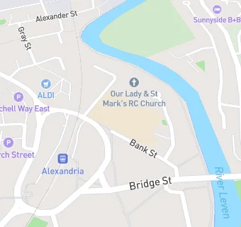 map for St Mary's Primary School (Alexandria)