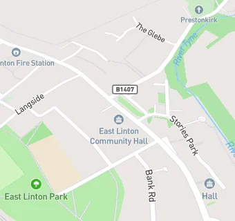 map for East Linton Community Hall