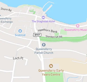 map for Queensferry Parish Church