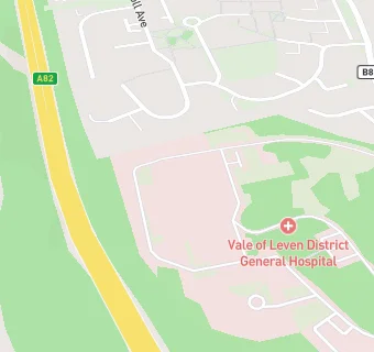 map for Vale of Leven Hospital