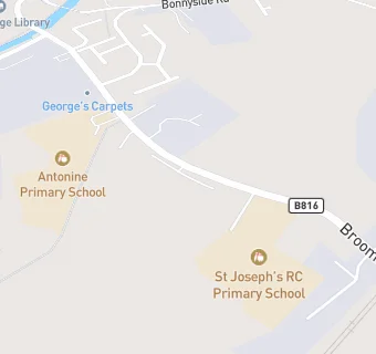 map for St Josephs RC Church