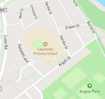 map for Levenvale Primary School