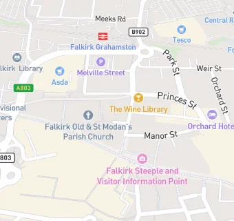 map for Falkirk Trinity Church