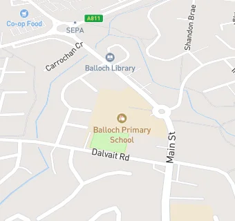 map for Balloch Primary School