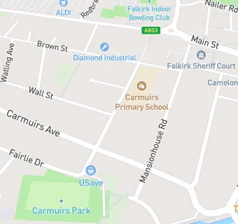 map for Carmuirs Primary School