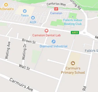 map for Camelon Parish Church Hall