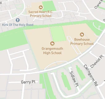 map for Grangemouth High School