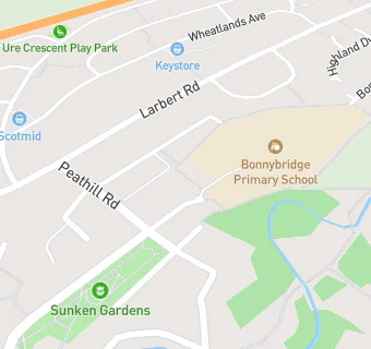 map for Bonnypark ELC Centre