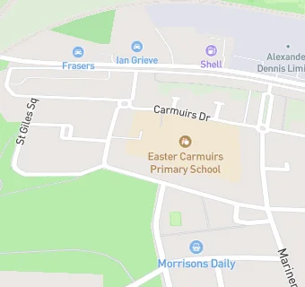 map for Easter Carmuirs Primary School