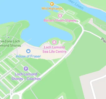 map for Loch Lomond Aquarium