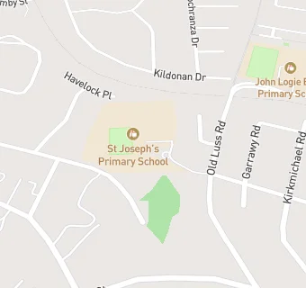 map for St. Josephs Primary School