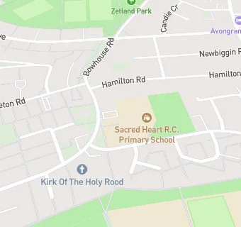 map for Sacred Heart RC Primary School