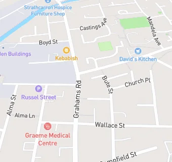 map for Falkirk Dental Care