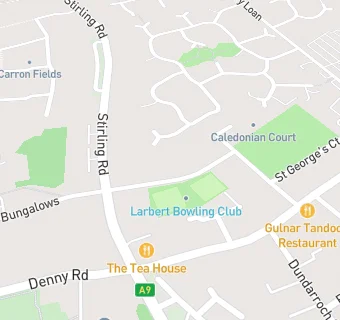 map for Larbert Bowling Club