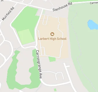 map for Larbert High School