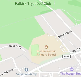 map for Stenhousemuir Primary School