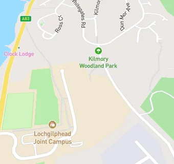 map for Lochgilphead High School